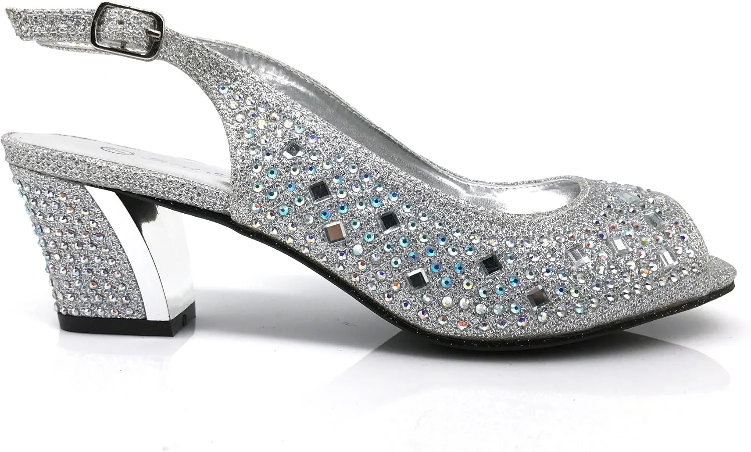 Enzo Romeo Lime01 Womens Open Toe Low Heel Wedding Rhinestone Wedge Sandal Shoes