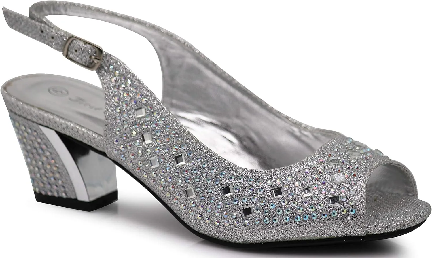 Enzo Romeo Lime01 Womens Open Toe Low Heel Wedding Rhinestone Wedge Sandal Shoes