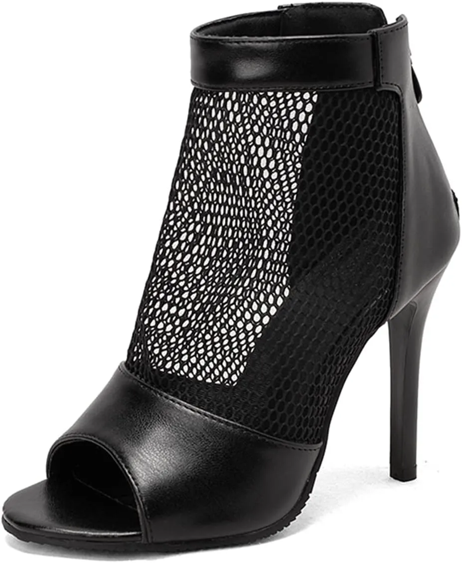 Fashion Peep Toe Mesh Air Summer Booties Women Gladiator Sandal