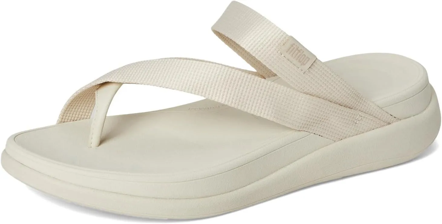 FitFlop Women's F-Mode Go Webbing Flatform Sling Toe-Post Sandals Wedge