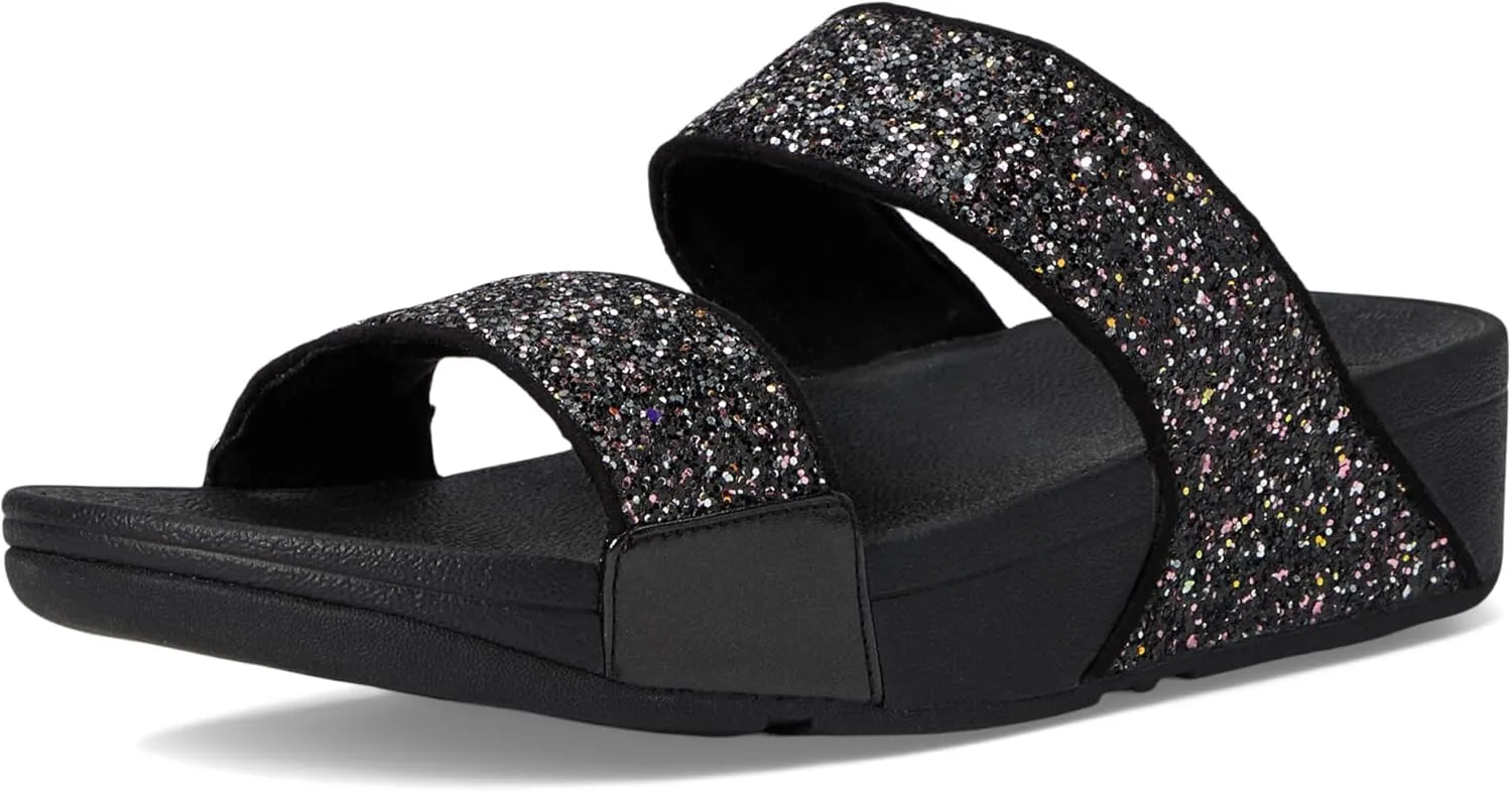 FitFlop Women's Lulu Multi-Tonal Glitter Slides Wedge Sandal