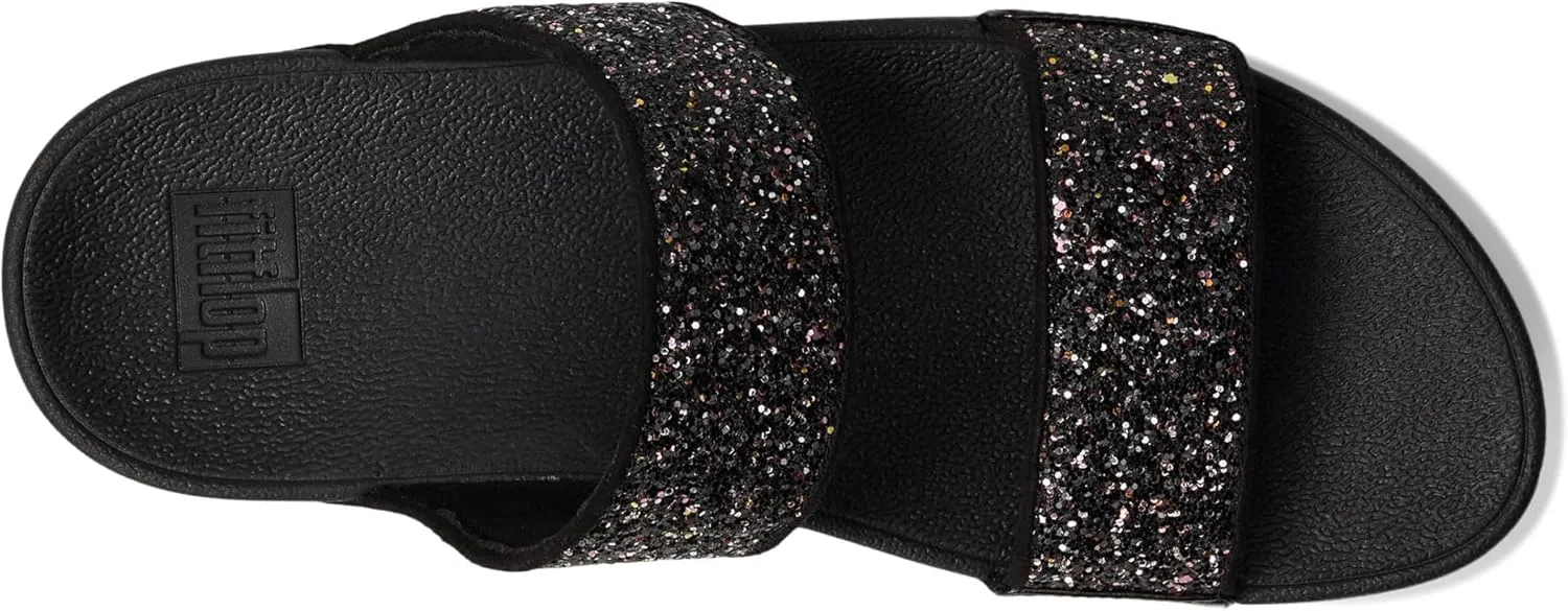 FitFlop Women's Lulu Multi-Tonal Glitter Slides Wedge Sandal