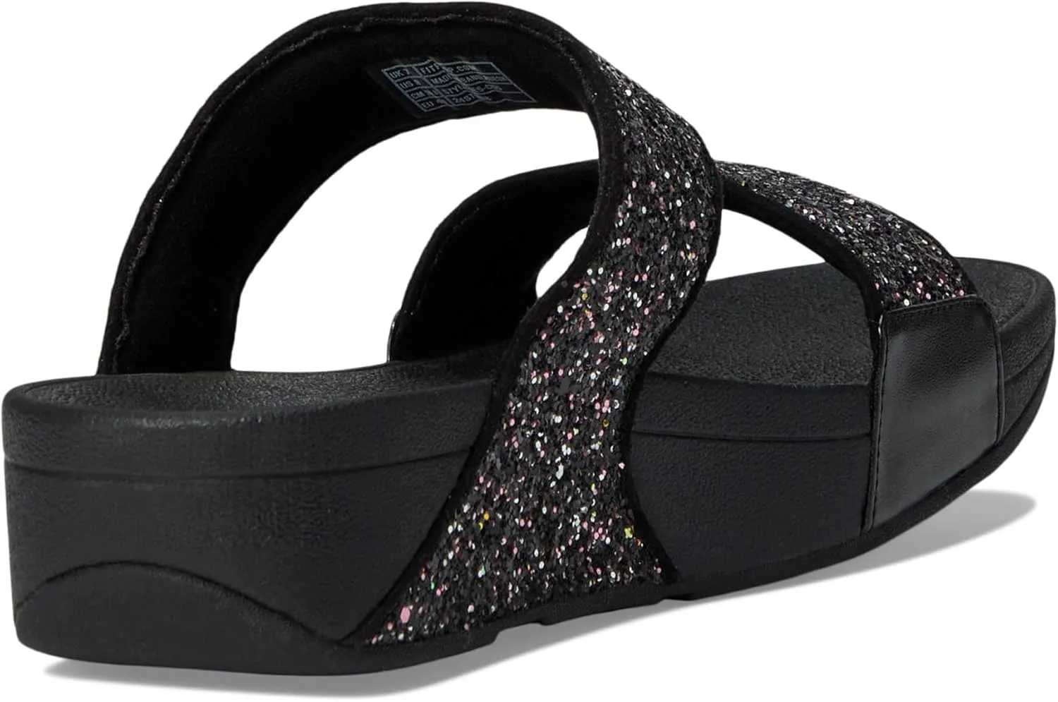 FitFlop Women's Lulu Multi-Tonal Glitter Slides Wedge Sandal
