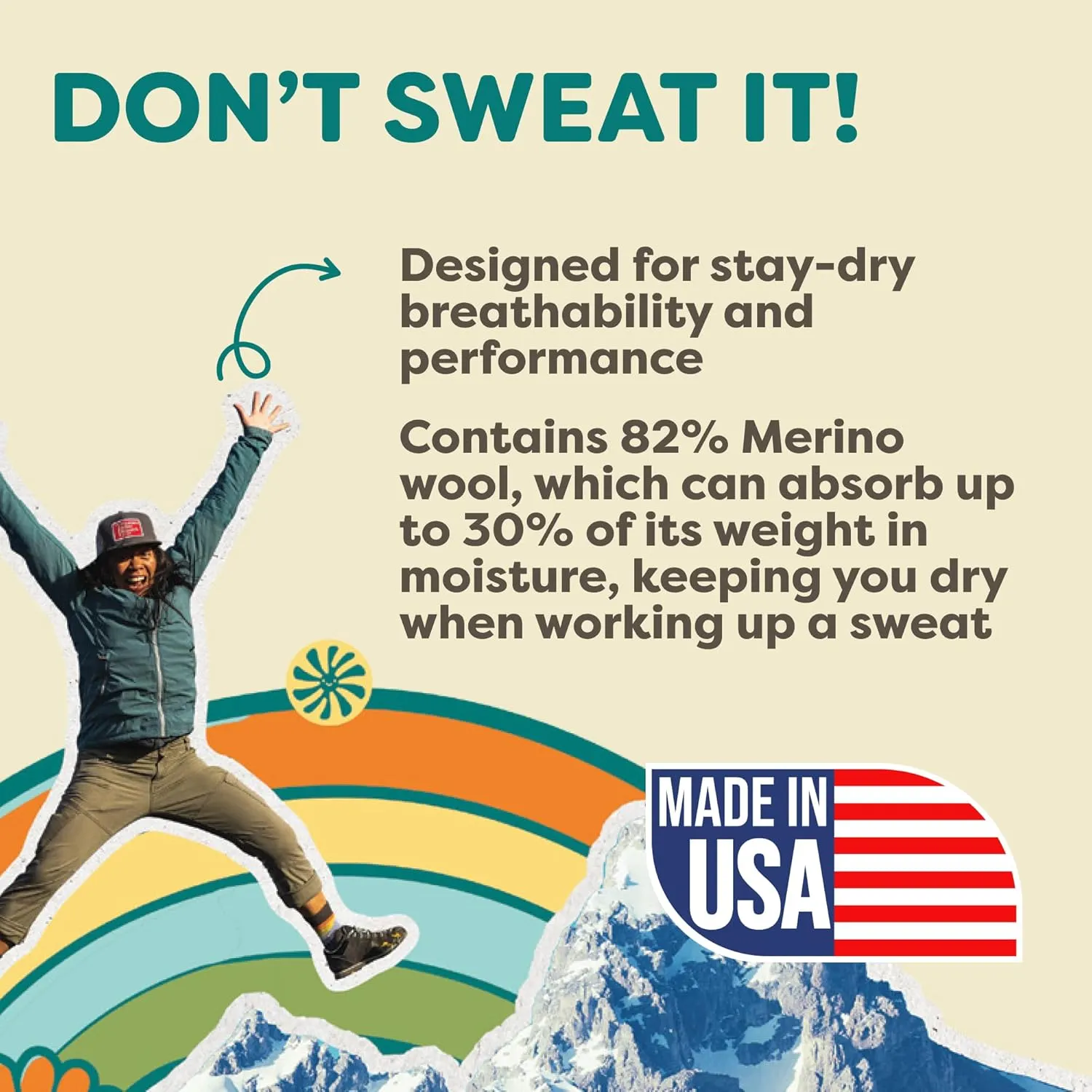 FITS Heavy Expedition Merino Wool Boot Cut Socks For Men and Women, Breathable, Odor Resistant, Whole Foot Comfort