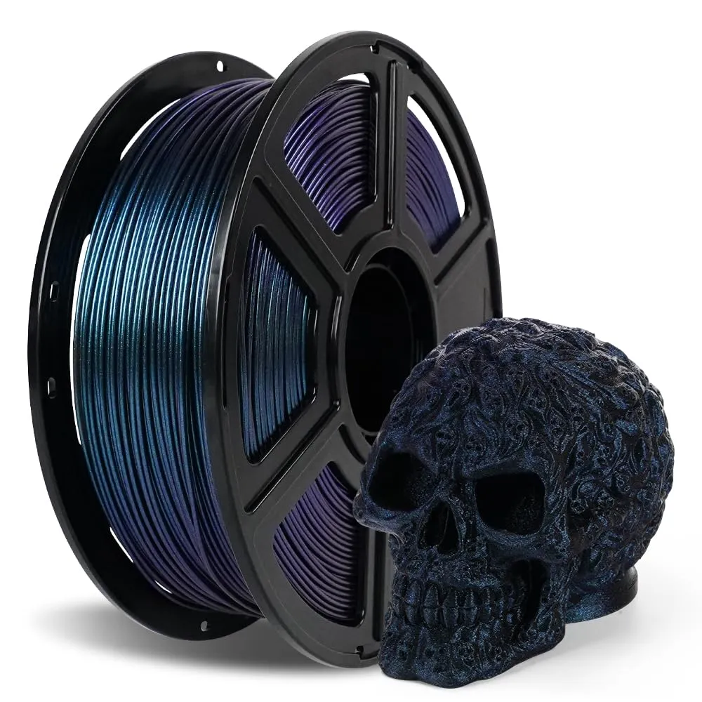 FLASHFORGE 3D Printer Filament Chameleon PLA Color Shift Filament 1.75mm, Changes Color with Light and Angles, 1KG Spool (2.2lbs), Dimensional Accuracy  /- 0.02mm for FDM 3D Printers (Burnt Titanium)