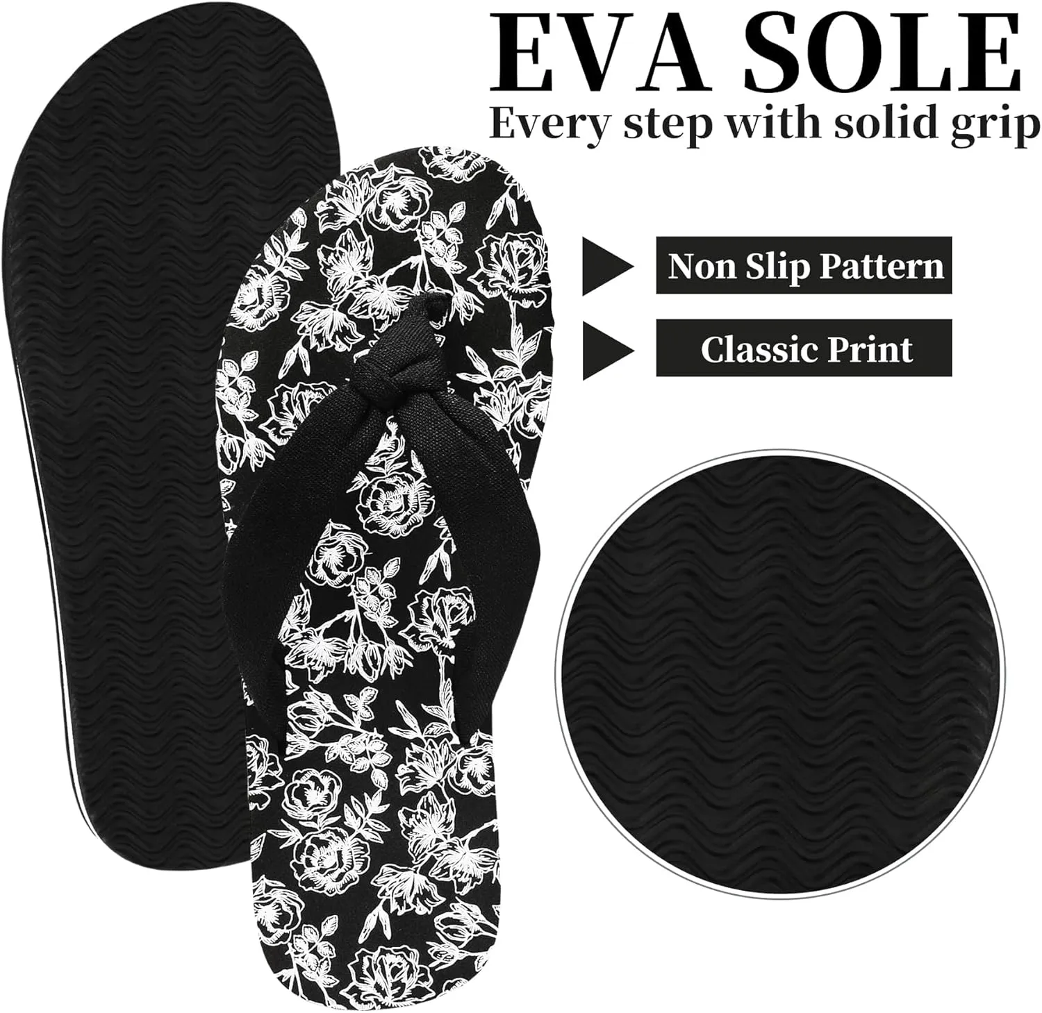 Flip Flops for Women,Yoga Mat Flip Flops Women,Beach Thong Sandals for Women,Indoor and Outdoor Womens Flip Flops