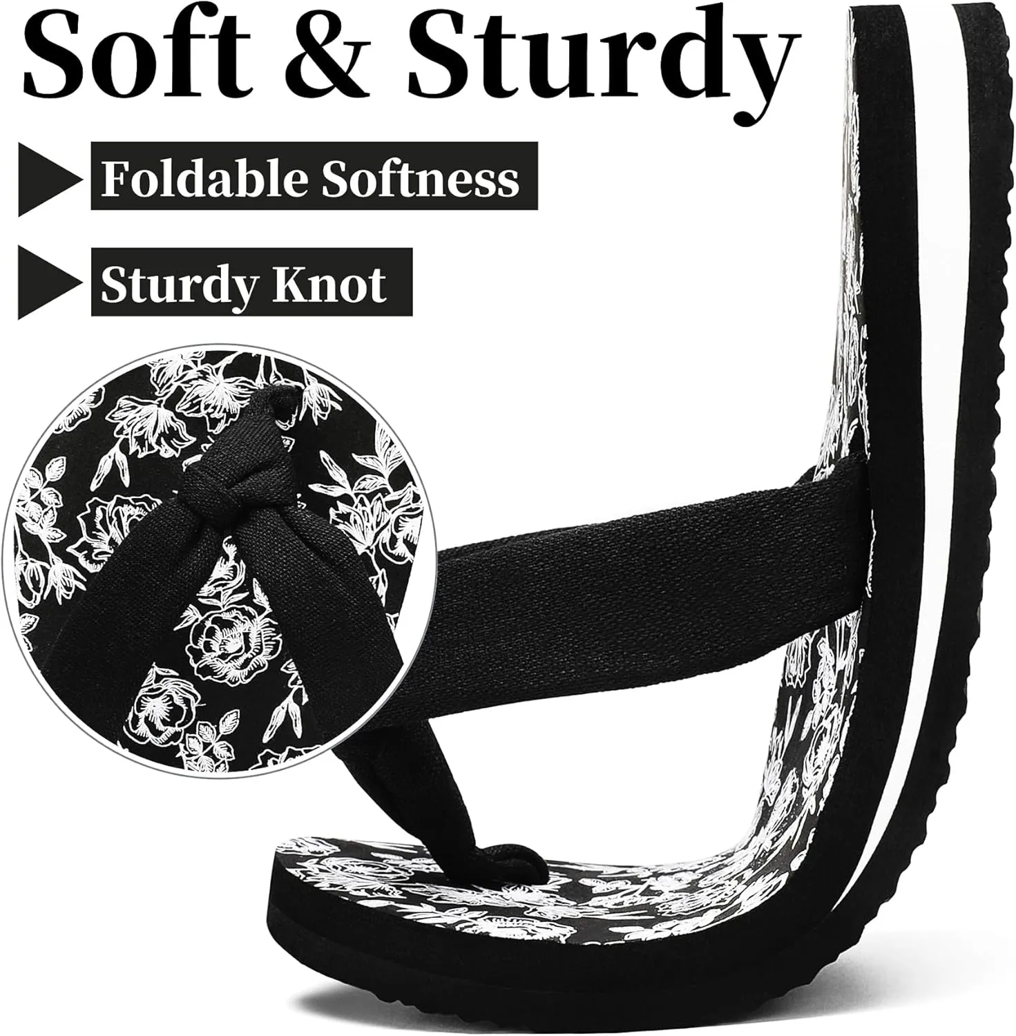 Flip Flops for Women,Yoga Mat Flip Flops Women,Beach Thong Sandals for Women,Indoor and Outdoor Womens Flip Flops