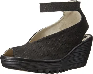 FLY London Women's Yala Perforated Wedge Sandal