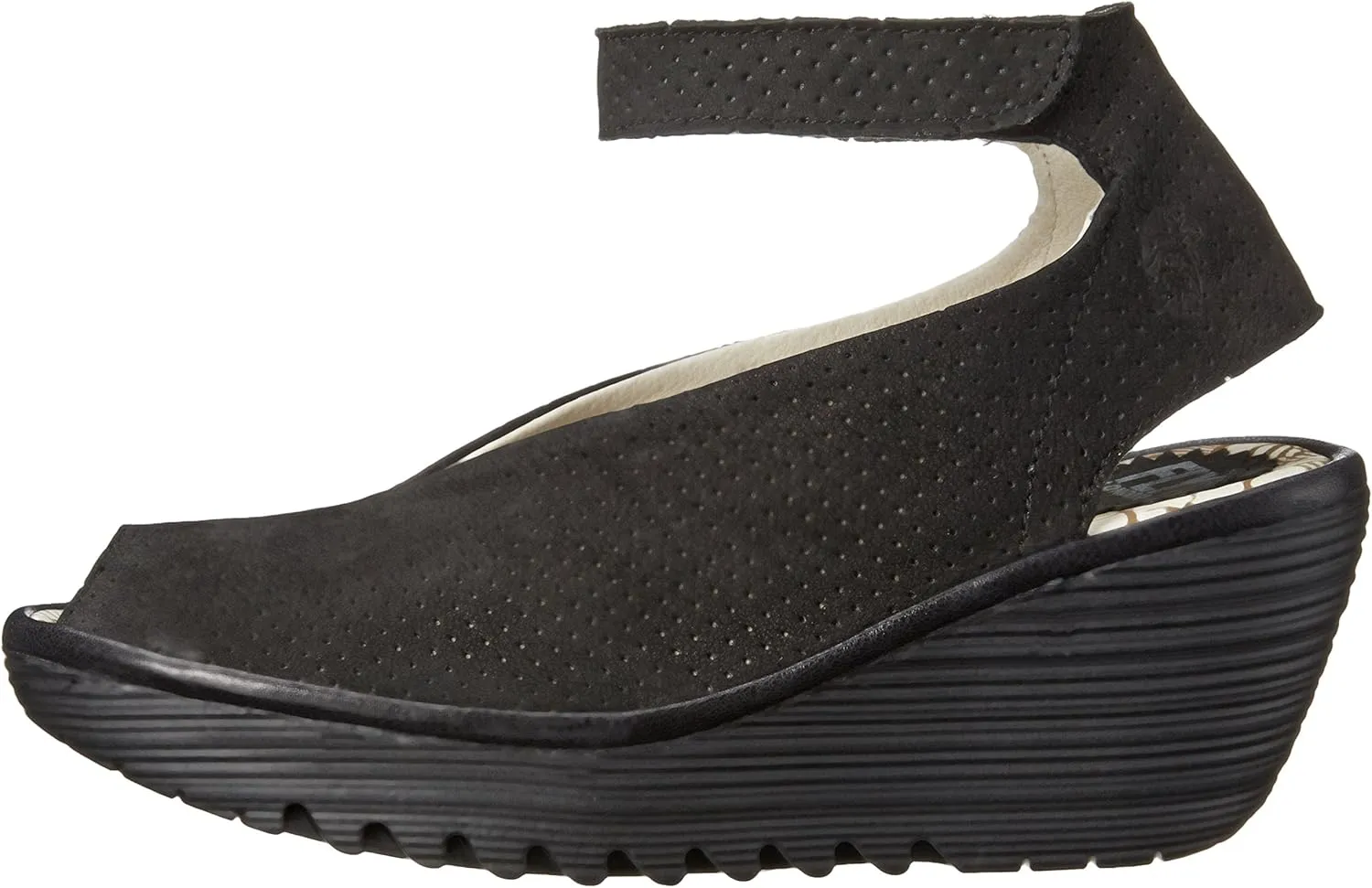 FLY London Women's Yala Perforated Wedge Sandal