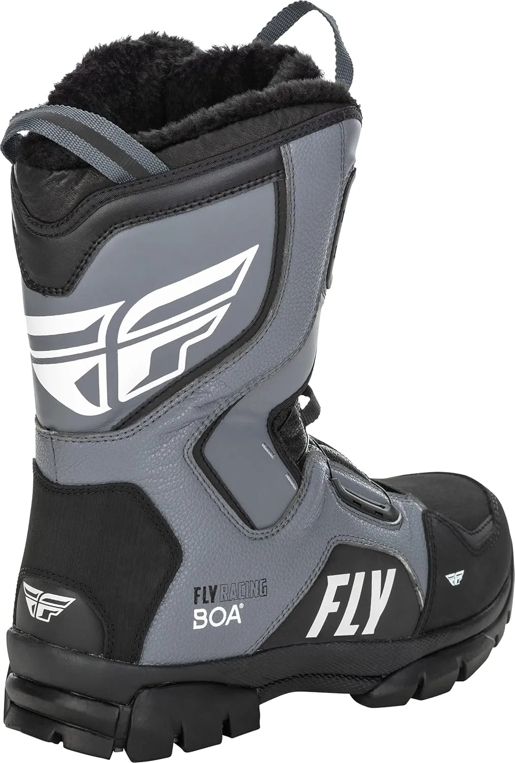 Fly Racing Marker BOA Snow Boot (Black/Grey, 12)
