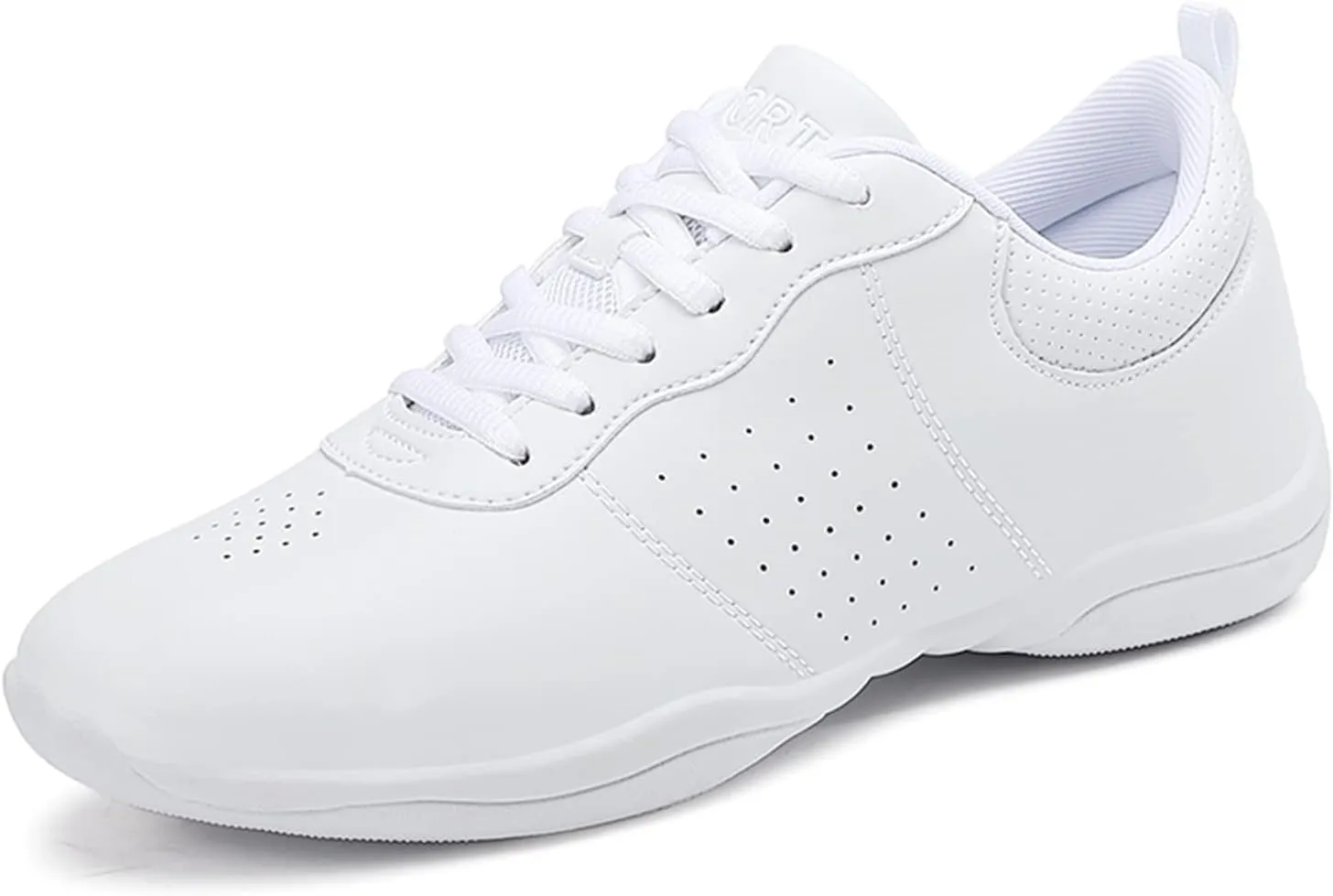 FOFOWHAT Girls White Cheer Shoes Youth Cheerleading Dance Sneaker Training Competition for Women Girls' Cheerleading Shoes