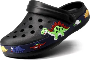 FolHaoth Little Kids Clogs Cute Cartoon Boys Girls Garden Clogs Toddlers Non-Slip Breathable Slides Sandals Children Lightweight Slip-on Beach Pool Shower Slippers