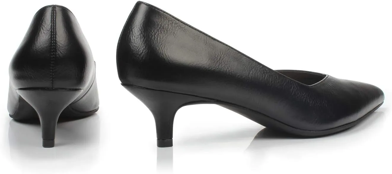FOOTSELF Brink Women's Elegant Comfortable Kitten Heel Dress Pump Pointed Toe Wedding Party Shoe