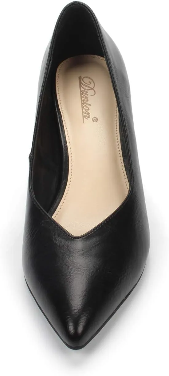 FOOTSELF Brink Women's Elegant Comfortable Kitten Heel Dress Pump Pointed Toe Wedding Party Shoe