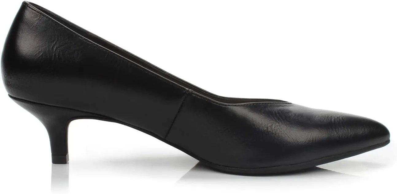 FOOTSELF Brink Women's Elegant Comfortable Kitten Heel Dress Pump Pointed Toe Wedding Party Shoe
