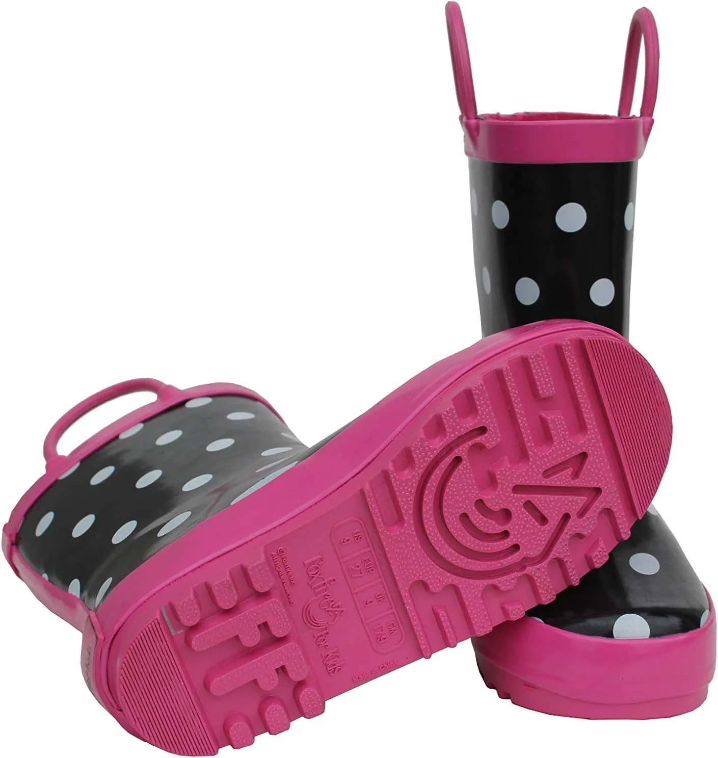 Foxfire for Kids Girls Rubber Rain Boots Toddler Children