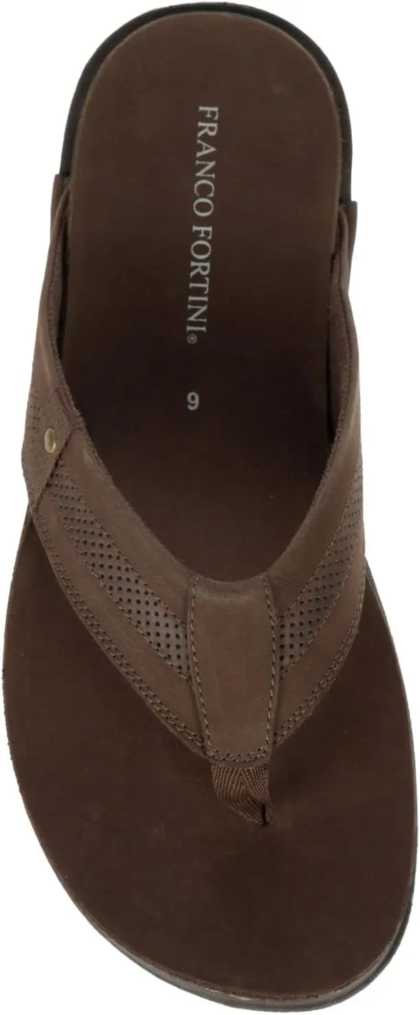 Franco Fortini Newport - Men's Leather Flip Flop Thong Sandals