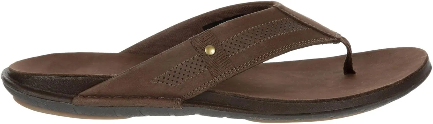 Franco Fortini Newport - Men's Leather Flip Flop Thong Sandals