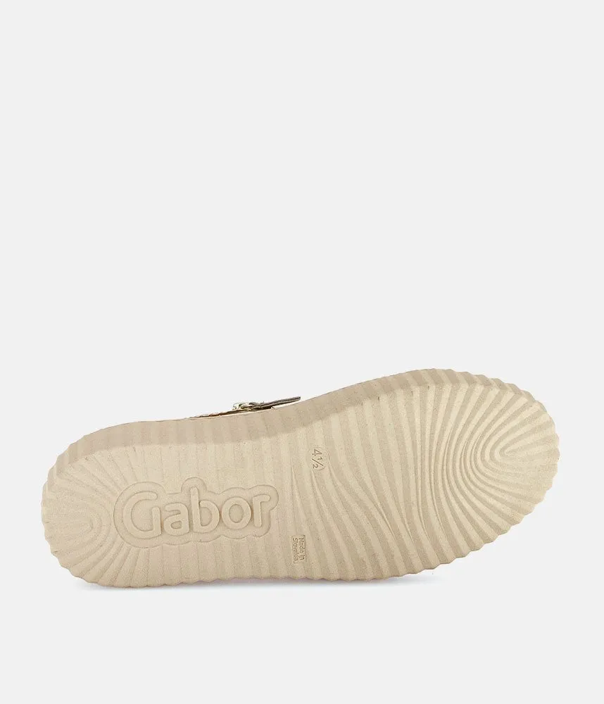 Gabor Sporty Luxe Caramel Patent Sneaker