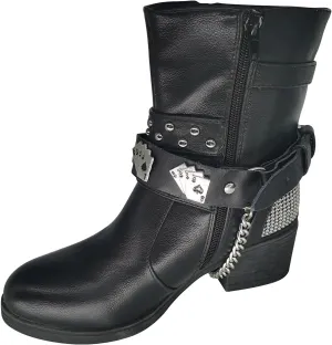 GARGOYLE BELLS Adjustable Fashion Boot Chains, Biker Boots Decoration Chains, Comes in a set of 2