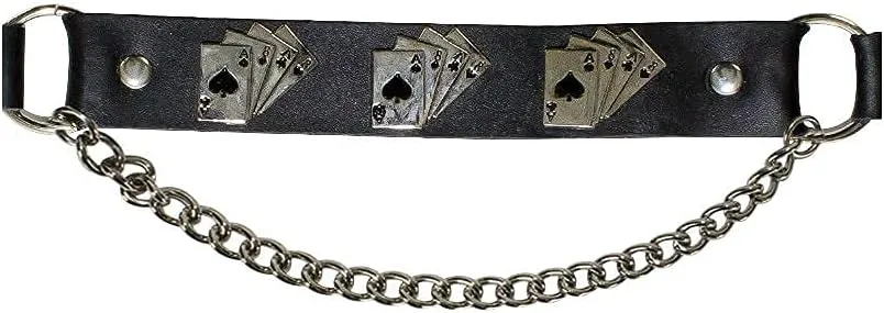 GARGOYLE BELLS Adjustable Fashion Boot Chains, Biker Boots Decoration Chains, Comes in a set of 2