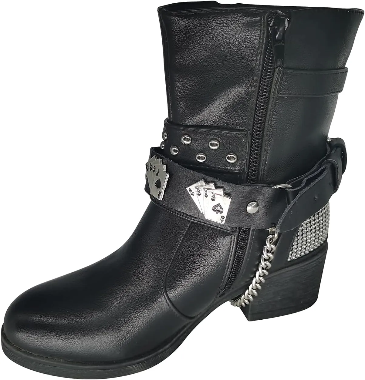 GARGOYLE BELLS Adjustable Fashion Boot Chains, Biker Boots Decoration Chains, Comes in a set of 2