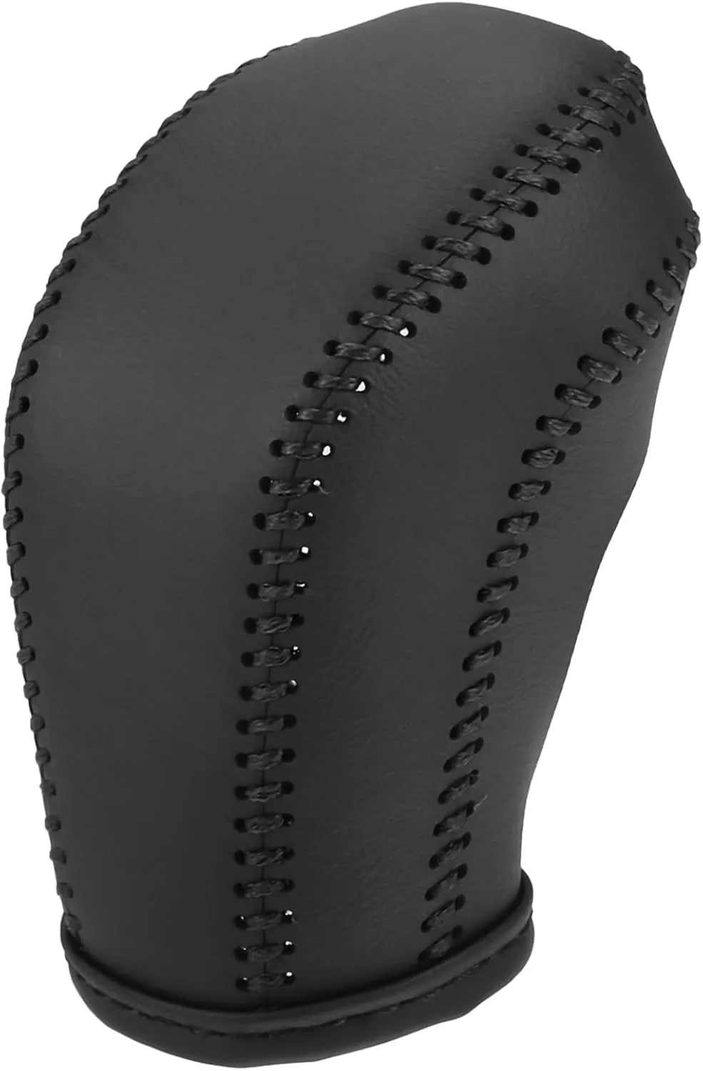 Gear Shift Knob Cover for Buick Excelle 09-15 with Black Stitches Durable | Interior Transmission Shifter Boot Lever Cover Black Faux Leather 1 Pcs