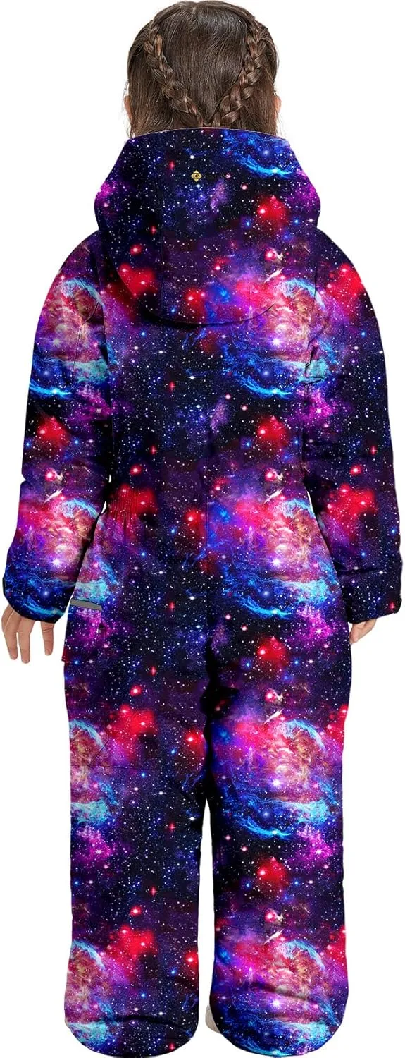 GEMYSE Kids One Pieces Ski Suits Jumpsuits Boys Girls' Winter Outdoor Snowboarding Waterproof Snowsuits