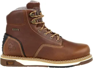 Georgia Boot Men's Brown Amp Lt Wedge Waterproof BRN 6" Work