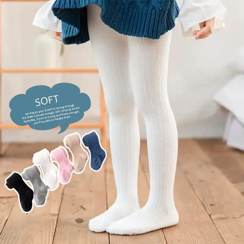 Girls Solid Color Breathable Panty-Hose