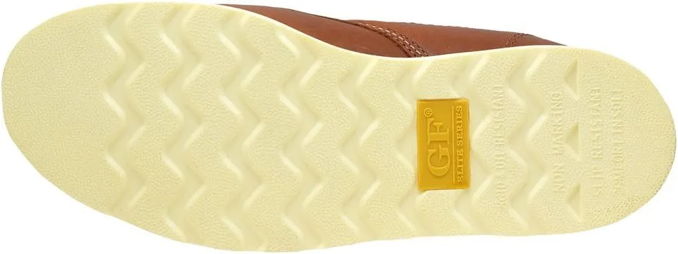 Golden Fox Work Boots Men's 6" Plain Toe Wedge Boot for Construction, Lightweight Comfortable Outsole