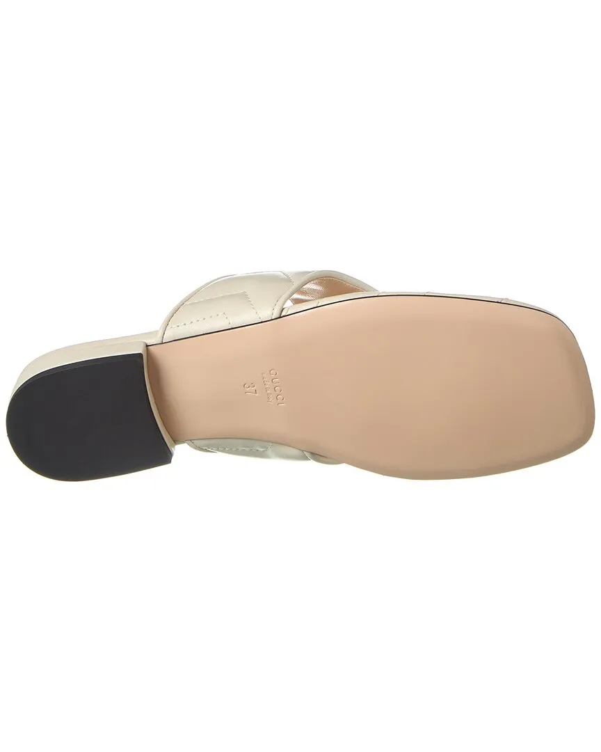 Gucci Double G Leather Sandal