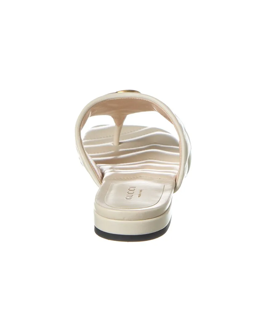 Gucci Double G Leather Sandal
