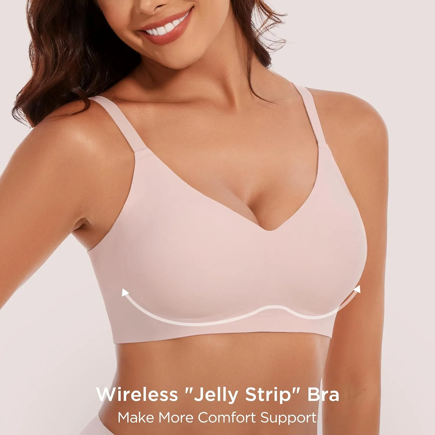 habibee Bra for Women No Underwire Comfort Seamless Bras Push Up Wireless Bras Full Coverage Bralettes, Bra Extender