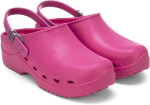 Happy - Unisex Adult Classic Light Clog - Made in Italy. (6 Women/4 Men, Pink, Numeric_6)