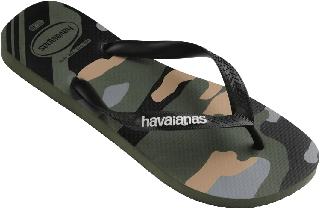 havaianas Women's Top Camu Sandal Green Olive Flip-Flop