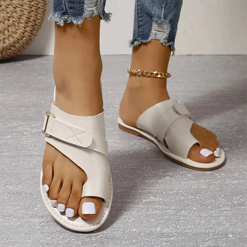 Hayley - Stylish Leather Flip Flops for Ultimate Comfort