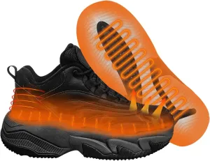 Heated Shoes for Men and Women, 2024 Edition Rechargeable Foot Wear with 3 Temperature Settings Keep Feet Warm Up to 12 Hours Foot Warmer with 4000Mah Battery Heated Sneakers Couples