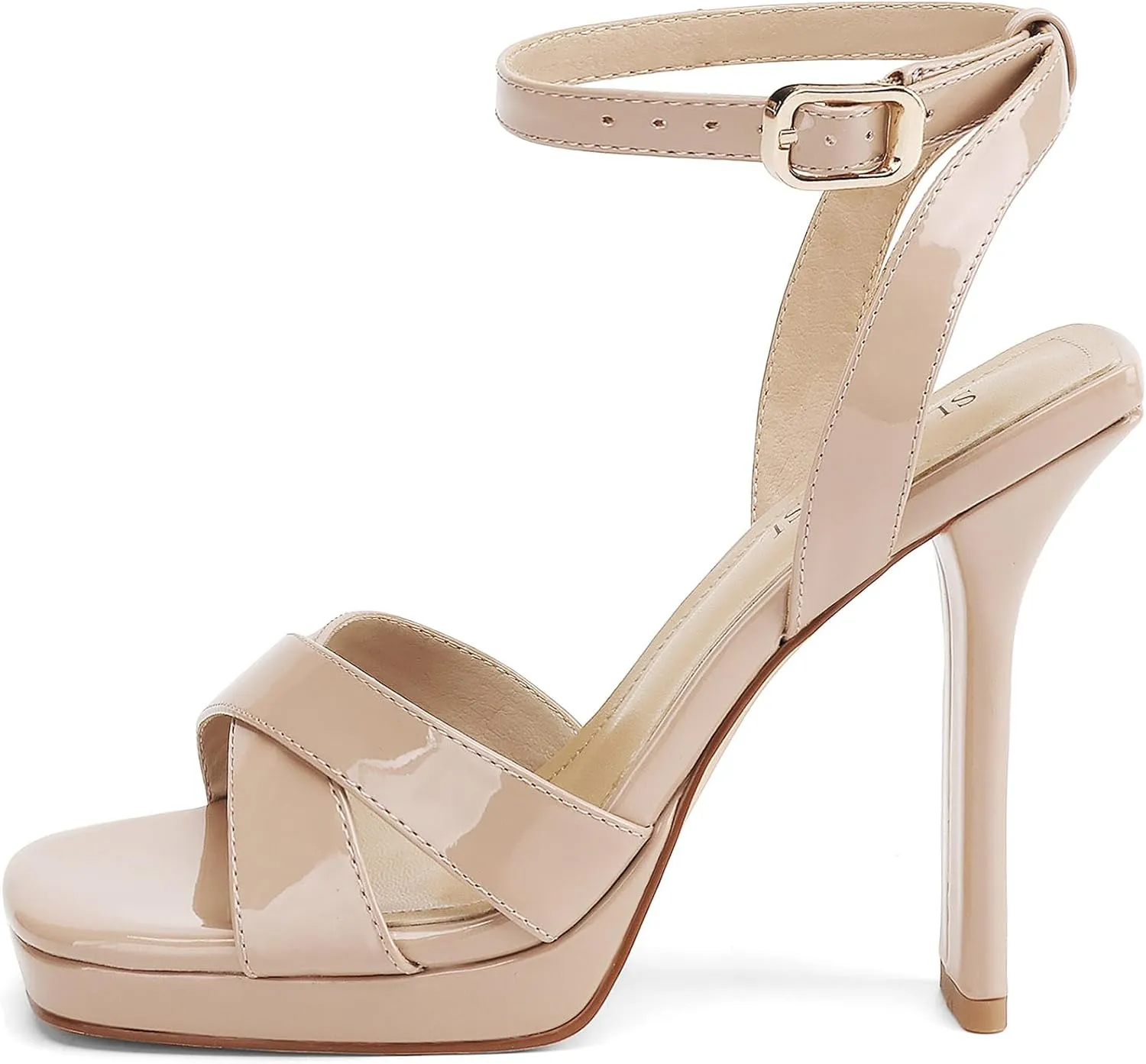 Heels for Women Platform Sandals Womens Chunky High Heels Open Toe Heeled Sandals Ankle Strap Womens Wedding Party Dress Shoes