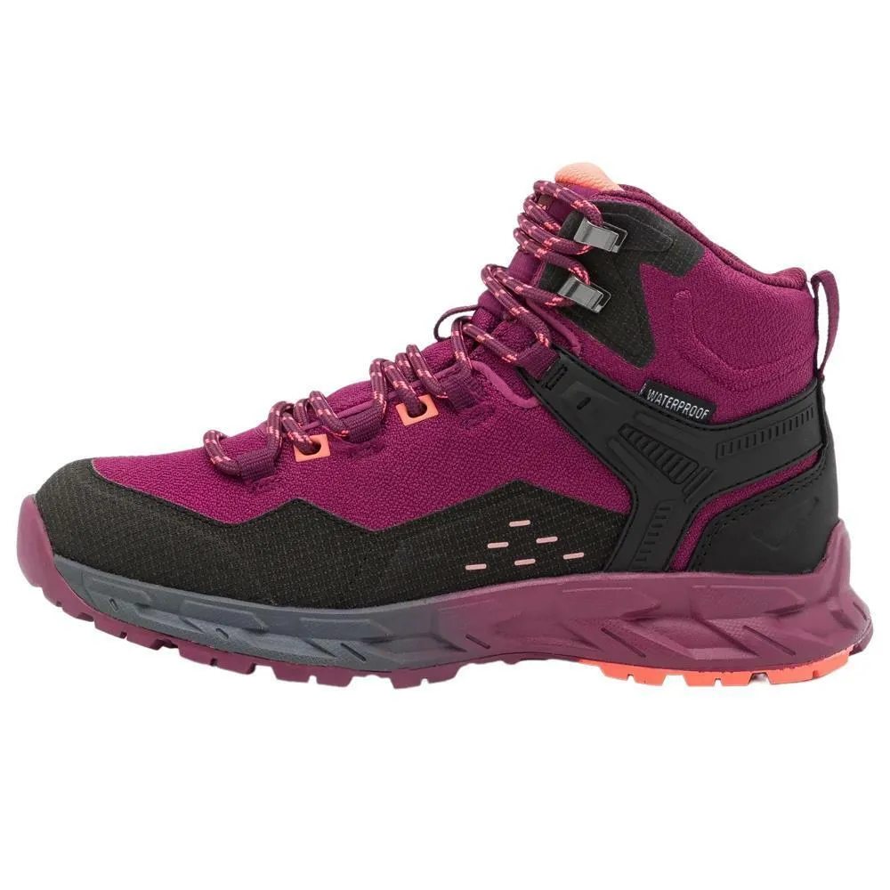 Hi-Tec Ladies Verve Mid Waterproof Violet Pink Lightweight Vegan Walking Boots
