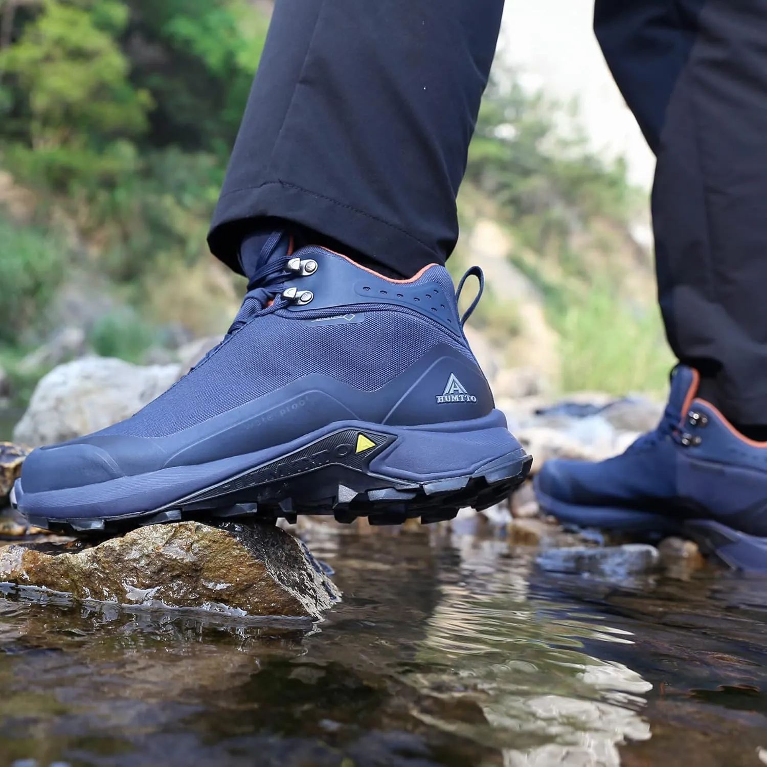 HUMTTO Men's All-Terrain Waterproof Hiking Boots Lightweight Breathable Outdoor Ankle Boots Trekking Hiking Shoes