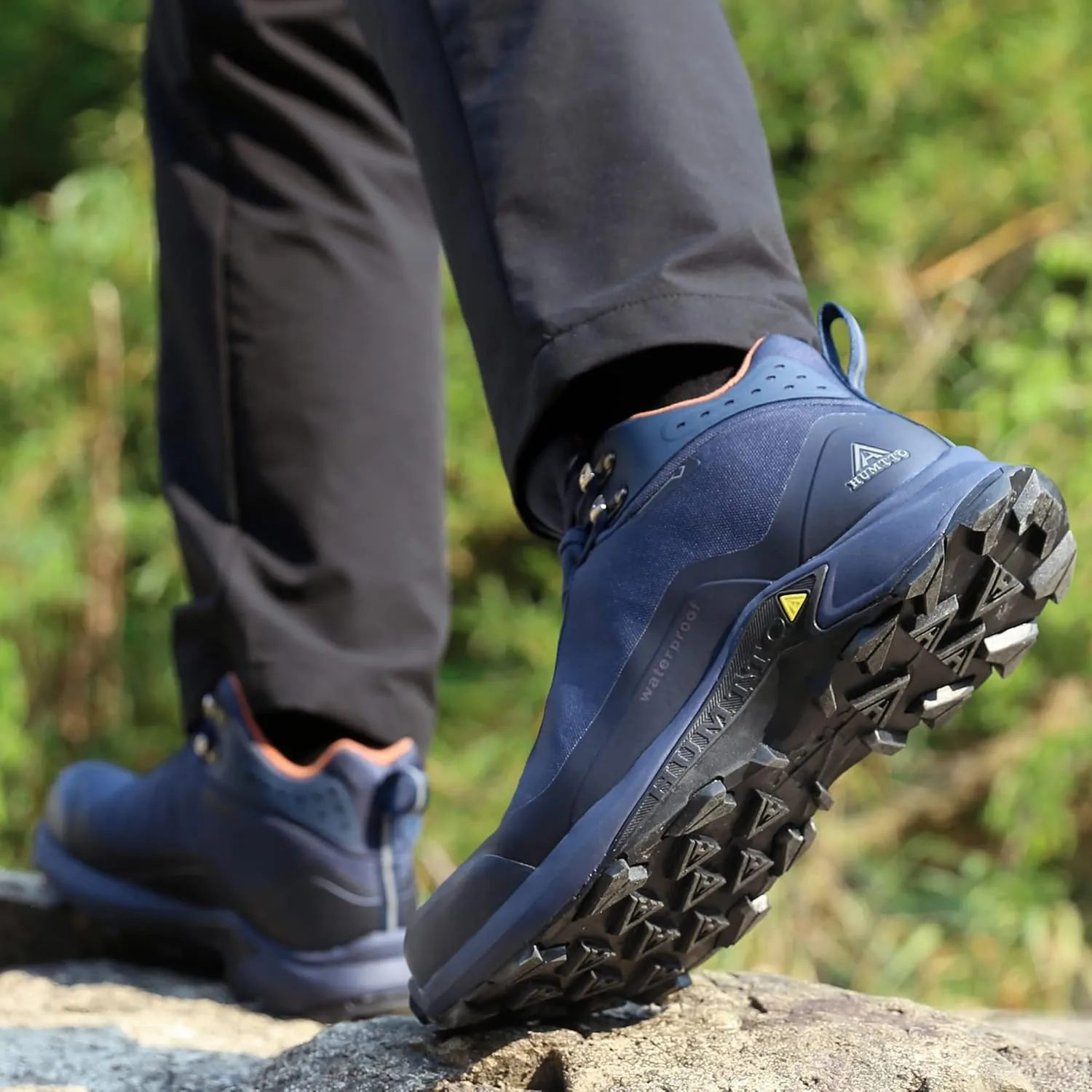 HUMTTO Men's All-Terrain Waterproof Hiking Boots Lightweight Breathable Outdoor Ankle Boots Trekking Hiking Shoes