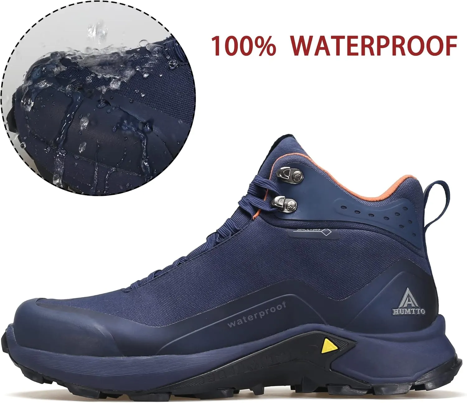 HUMTTO Men's All-Terrain Waterproof Hiking Boots Lightweight Breathable Outdoor Ankle Boots Trekking Hiking Shoes