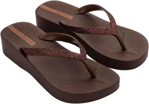 Ipanema Women's Mesh Chic Platform Flip Flops - Comfortable and Trendy Summer Platform Sandals with Glittery Straps, Anatomic Footbed & Non-Slip Sole