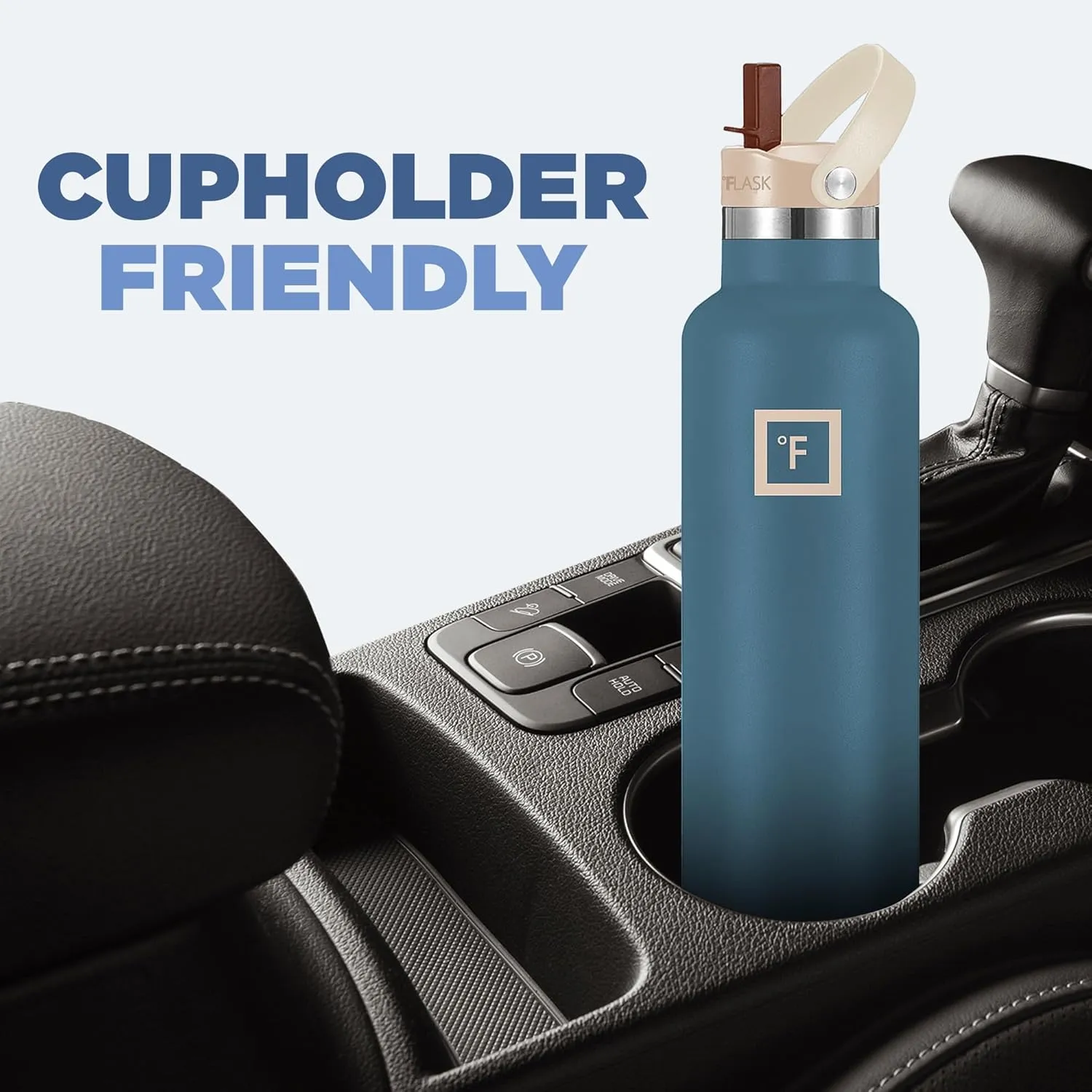 IRON °FLASK Camping & Hiking Hydration Canteens - Narrow Straw Lid & Boot - Leak Proof Vacuum Insulated Stainless Steel - Hot & Cold Double Walled Sports Water Bottle - Dream Sunset, 24 Oz