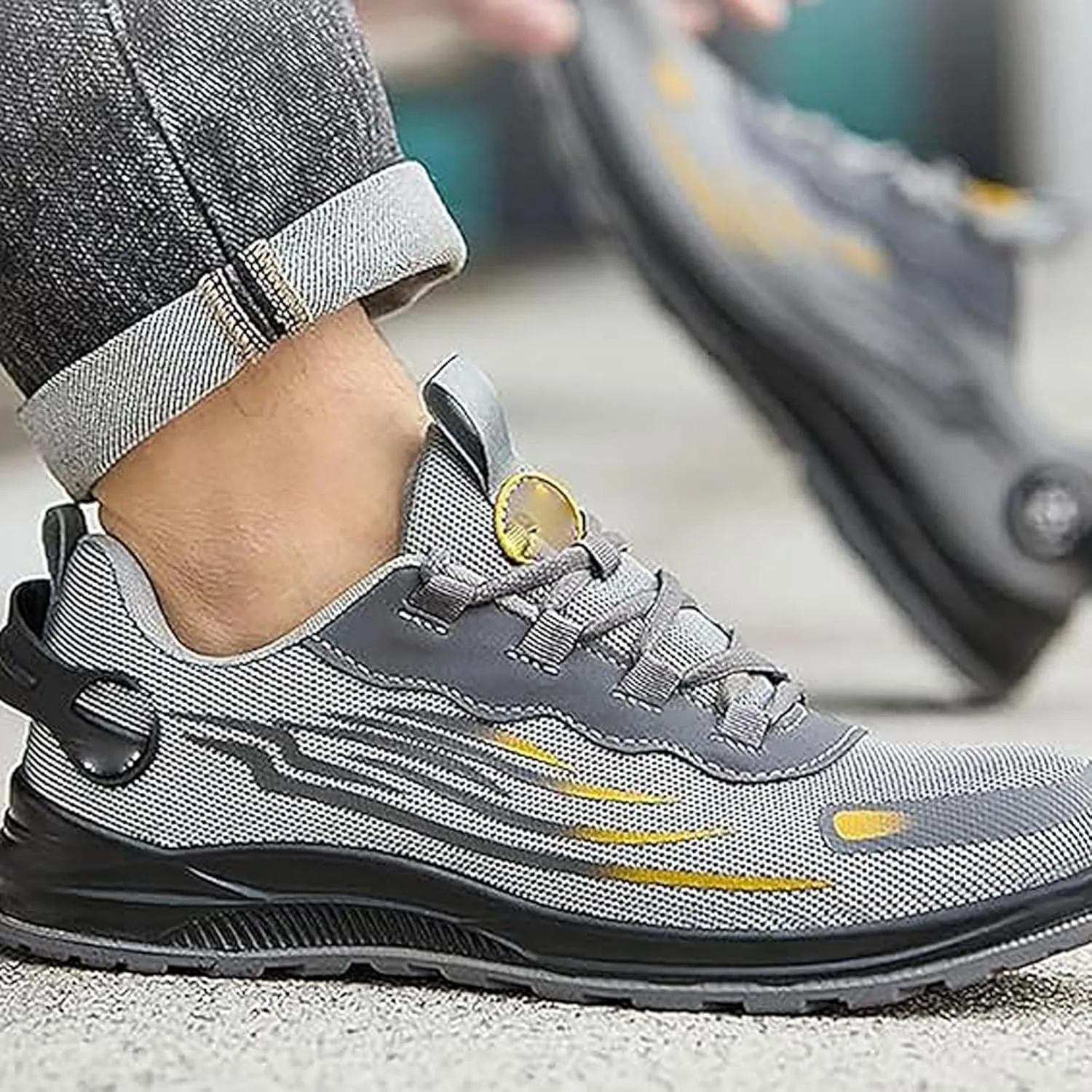 Ironstride Work Shoes, Iron Stride Steel Toe Sneaker, Iron Stride Safety Work Boots, Steel Toe Power Trainers for Men