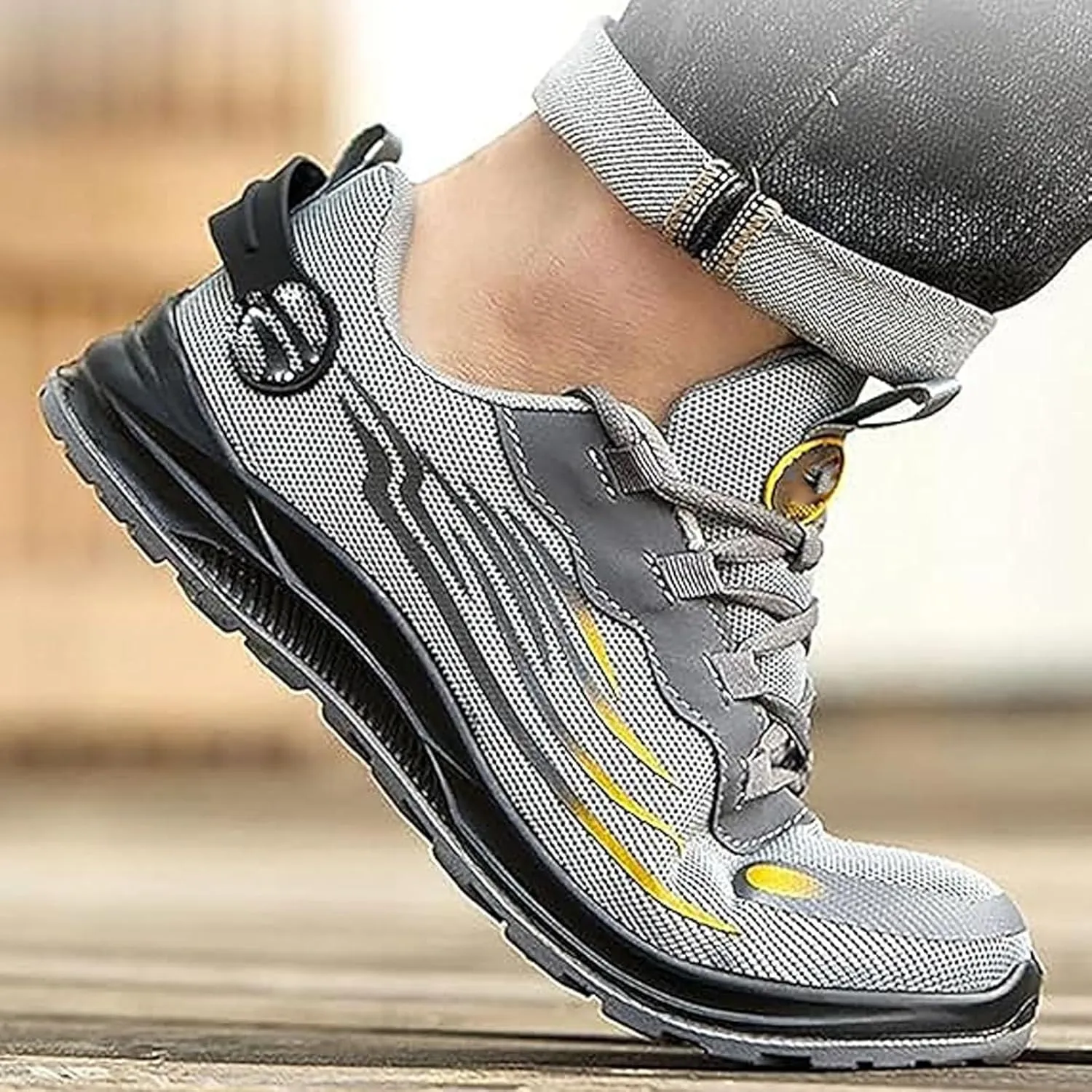 Ironstride Work Shoes, Iron Stride Steel Toe Sneaker, Iron Stride Safety Work Boots, Steel Toe Power Trainers for Men