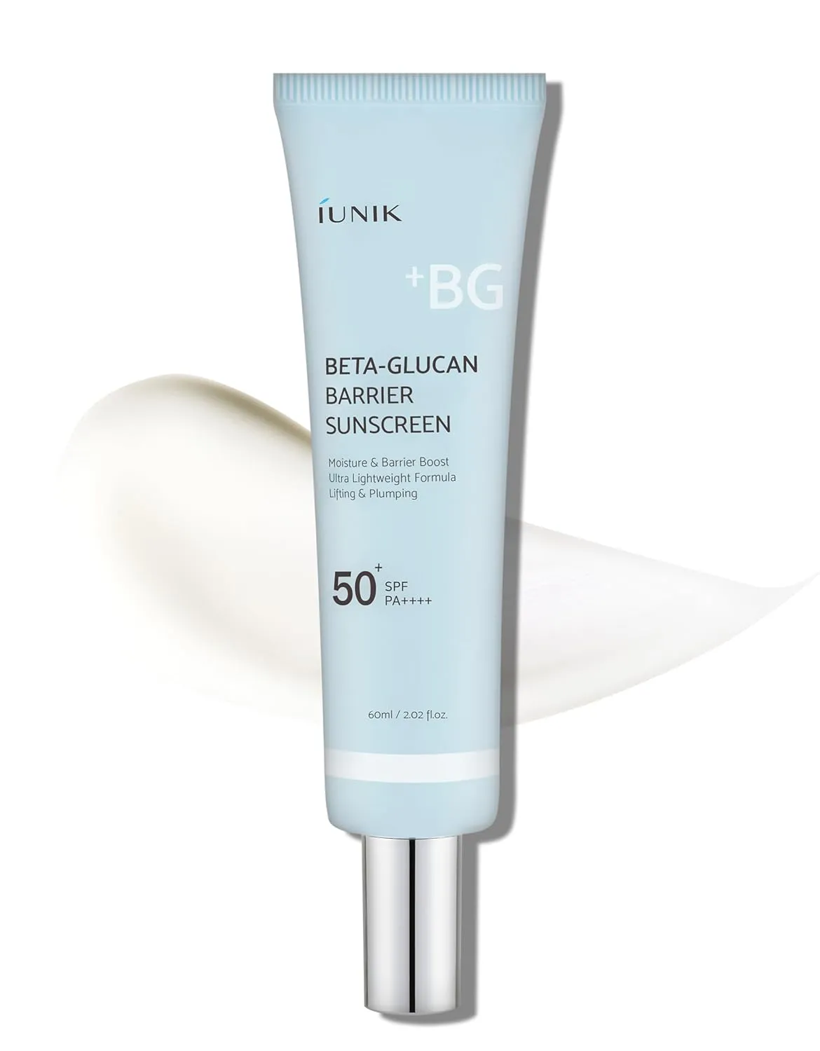 IUNIK Beta-Glucan Water Barrier Moisture Daily Sunscreen Matte & No White Cast SPF 50  PA     Vegan Lifting & Plumping Moisturizing Daily Sun Cream for Dry Oily Sensitive Skin Korean Skincare