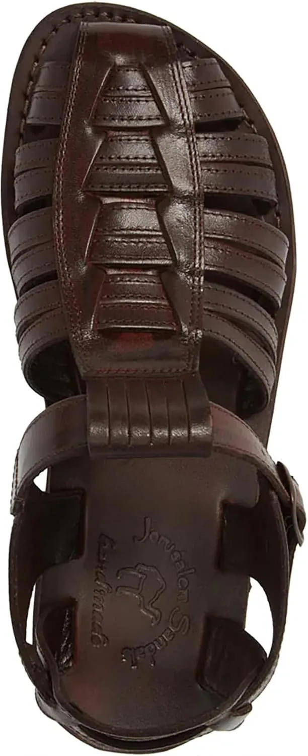 Jerusalem Sandals Barak - Leather Closed Toe Sandal - Men Sandals