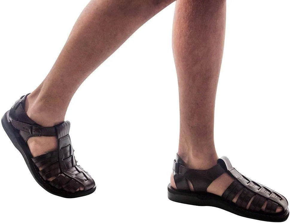 Jerusalem Sandals Barak - Leather Closed Toe Sandal - Men Sandals